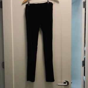 Sanctuary black velvet leggings worn 1x